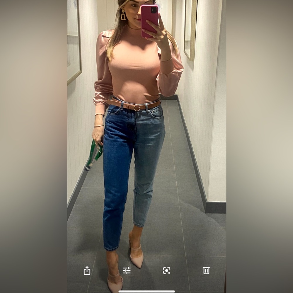Nasty Gal Two-Tone Jeans